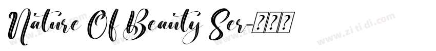 Nature Of Beauty Ser字体转换